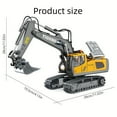 thumbnail image 2 of TZDZRC Excavadora de Control Remoto, Vehículo de Construcción RC de 11 Canales, Juguetes Recargables, Auto de Ingeniería RC, Regalos para Niños, 2 of 10