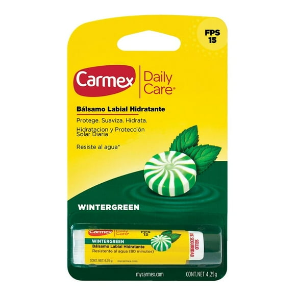 Bálsamo para labios Carmex hidratante wintergreen 4.25 g