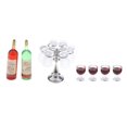 thumbnail image 2 of 1:12 Dollhouse Goblet Rack Kit Bottle Doll Room Decor Accs Parts, 2 of 8