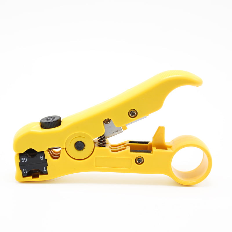 Cable Stripper Cutter Hand Tool Stripping Pliers Wire Rotary Coax Cable @` 