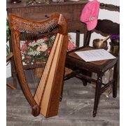 Roosebeck Heather Harp 22-String Chelby Levers Knotwork