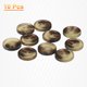 thumbnail image 3 of Uxcell 10 piezas de botón de costura de resina, 15 mm 5/8 pulgadas, botones redondos de 4 agujeros para abrigo, traje de hombre, prendas de vestir, 2#Marrón café, 3 of 7