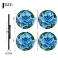 thumbnail image 2 of Battery Operated Analog Wall Clocks Non-Ticking Silent Modern Clock Decorative for Home,Office-Blue Rose With Water Droplets(10inch), 2 of 4