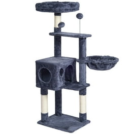 PETMAKER 3 Tier Cat Tree with Napping Perches and Scratching Posts Brown Walmart