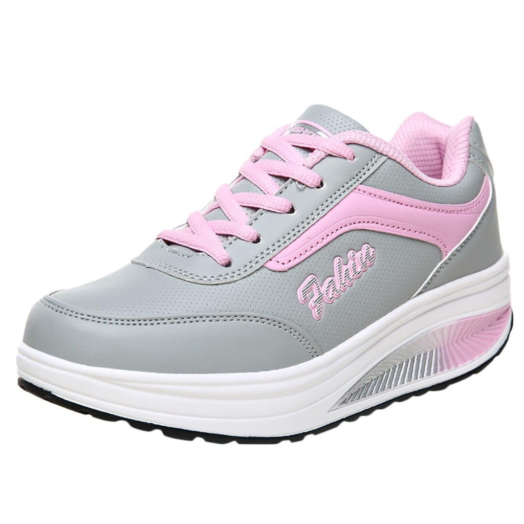 pink platform tennis shoes