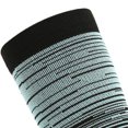 thumbnail image 3 of CSChome Bas de Compression 6 Paires Unisexes Haute Élasticité Antidérapant Rayé Soutien Grande Circulation Course Soins Athlétiques, 3 of 7