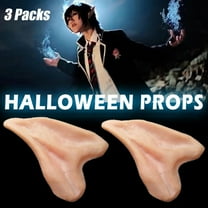 IC ICLOVER [3 Pairs] Fairy Ear Tips Hobbit Costume Elf Ear Cosplay Spirit Halloween Props Alien for Women Kids Teens Men