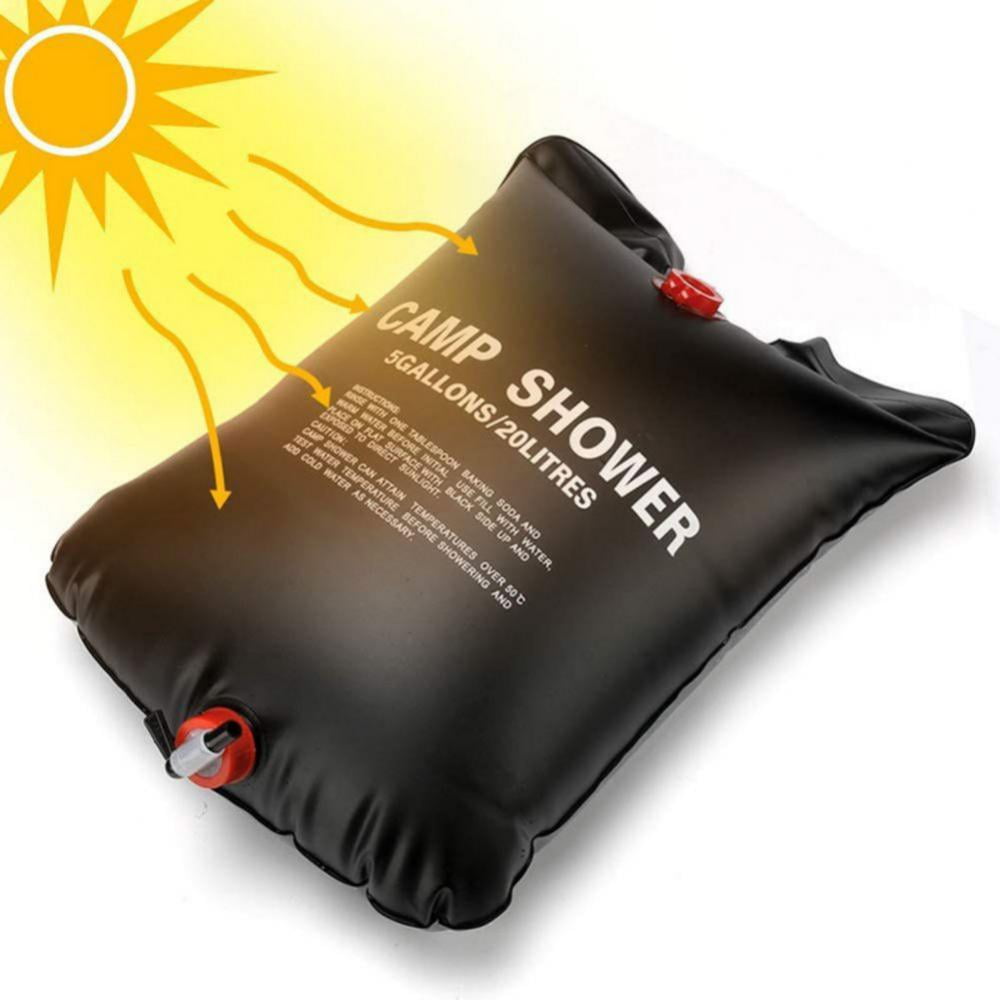 Solar Heated Shower Bag,5 Gallons/20 Liters Portable Solar Heated