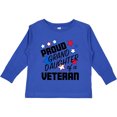 thumbnail image 3 of Inktastic Proud Granddaughter of a Veteran Veterans Day Girls Long Sleeve Toddler T-Shirt, 3 of 5
