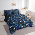 thumbnail image 3 of jejeloiu Hockey Sport Theme 7-Piece Twin Bedding Sets,Ball Helmet Bedding Comforter Set,Ice Hockey Game Sheet Sets For Boys Girls,Super Cozy Room Decor Reversible, 3 of 8