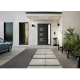 thumbnail image 3 of Front Exterior Prehung Metal-Plastic Door Frosted Glass | Manux 8933 Matte Black | Side Sidelite Transom | Office Commercial and Residential Doors Entrance Patio Garage 46x80 (W30+16x80) Right-hand, 3 of 6