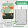 thumbnail image 6 of Yayeee Pot Holders Kitchen Heat Resistant with Pocket 7"x9.8" Cotton Oven Cooking Hot Pads, Red Glasses, 6 of 7