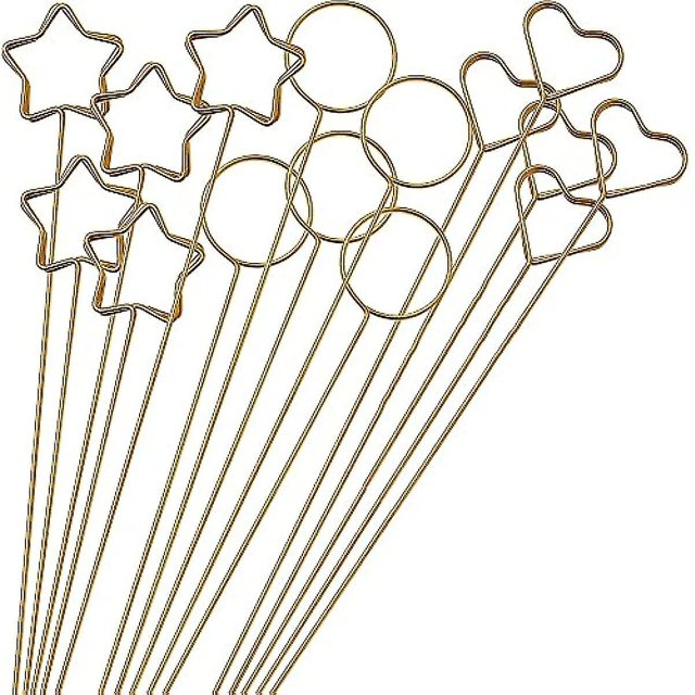 30 piezas tarjetero floral con alambre de metal