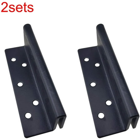 2pcs Bed Post Double Hook Slot Bracket, How To Install Bed Frame Hardware