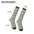 thumbnail image 2 of Naloa Hawaiian Style Thigh High Socks Extra Long Stretchy Sock Women Over Knee High Opaque Stocking Daily Wear, 2 of 6