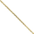 thumbnail image 2 of 14K Yellow Gold Polished Wavy Link 7.5In Bracelet Made In Turkey fb1910-7.5, 2 of 5