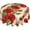 Red Flower Poppy, variant on Red Flower Round Tablecloth Desk Cloth Washable Table Cover for Kitchen Party Decor 60 Inch