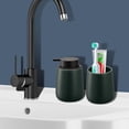 thumbnail image 2 of Soap Dispenser Ceramic with Easy-to-Press Pump Hand Lotion Liquid Dispenser for Shampoo Bathroom Kitchen 12 oz, 2 of 8