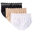 thumbnail image 4 of Olga Womens Secret Hug Scoop Hipster 3-Pack Style-913J3, 4 of 5