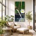 thumbnail image 6 of Canvas Wall Art, Zen Stones Water Flowing Framed Canvas Prints for Living Room Hallway, Floral Green Forest Oversized Gallery Wrapped Wall Decor for Home Office, Gifts, 30"x60" Ship Next Day, 6 of 9