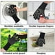 thumbnail image 3 of Guantes Resistente al calor Guante Silicona Revestimiento de silicona Mits de horno de ahorro de espacio Horneado reutilizable para asar a asar negro 1 par de 14 pulgadas Inevent HA010624-02, 3 of 7