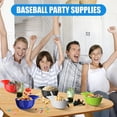 thumbnail image 3 of Ice Cream Bowl Set Baseball Cap Shape Colorful Reusable Multipurpose Mini Dessert Bowls Party Supplies, 3 of 8