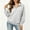 Gray, variant on NominalSnug 1/4 Zip up Sweatshirts for Women Fall Winter Lightfleece Lined Long Sleeve Shirts Stand Collar Pullover Tops