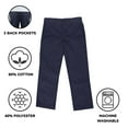 thumbnail image 4 of Boy's Flat Front School Uniform Pants, 4 of 5