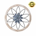 thumbnail image 2 of Wooden Farmhouse Wall Decor 11.81x11.81inch Round Hanging Decoration for Bedroom Home Living Room Kitchen Office Decor (Blue), 2 of 8