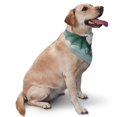 thumbnail image 4 of Honeii Cloud Sky Green Dragon print Pet Bandana，a stylish triangle accessory perfect for small to large dogs, puppies, and even cats, 4 of 5