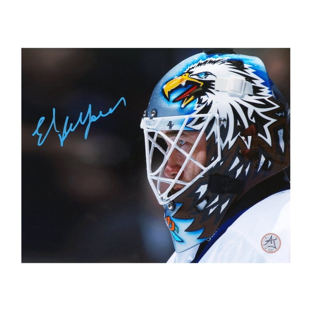 Ed Belfour Signed Toronto Hockey Goalie Mask Profile 8x10 Photo