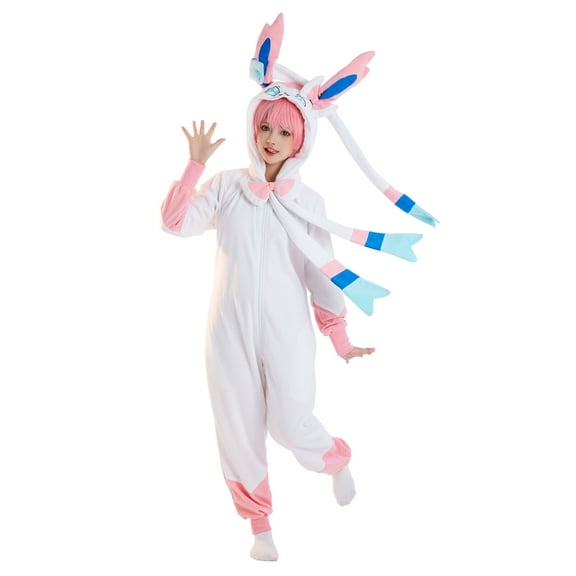 HAIKYUU Anime Derivative Onesie Pajama for Women Cute Hooded Homewear, L