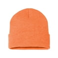 thumbnail image 2 of Sportsman - Solid 12" Cuffed Beanie - SP12 - Heather Orange - Size: One Size, 2 of 4