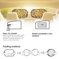 thumbnail image 5 of Yuyamidu Giraffe Print Car Side Window Sunshade Cute Auto Vehicle Sunshades 2 Pcs Car Rear Window Sun Visor Protector Block UV Rays Sun Protection Window Covers, 5 of 7