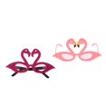 thumbnail image 1 of 2 Pedazos Gafas de terre en apariencia Flamenco Novedades de Disfraz Hawaiano Luau Soledad anteojos de fiesta de flamencos, 1 of 10