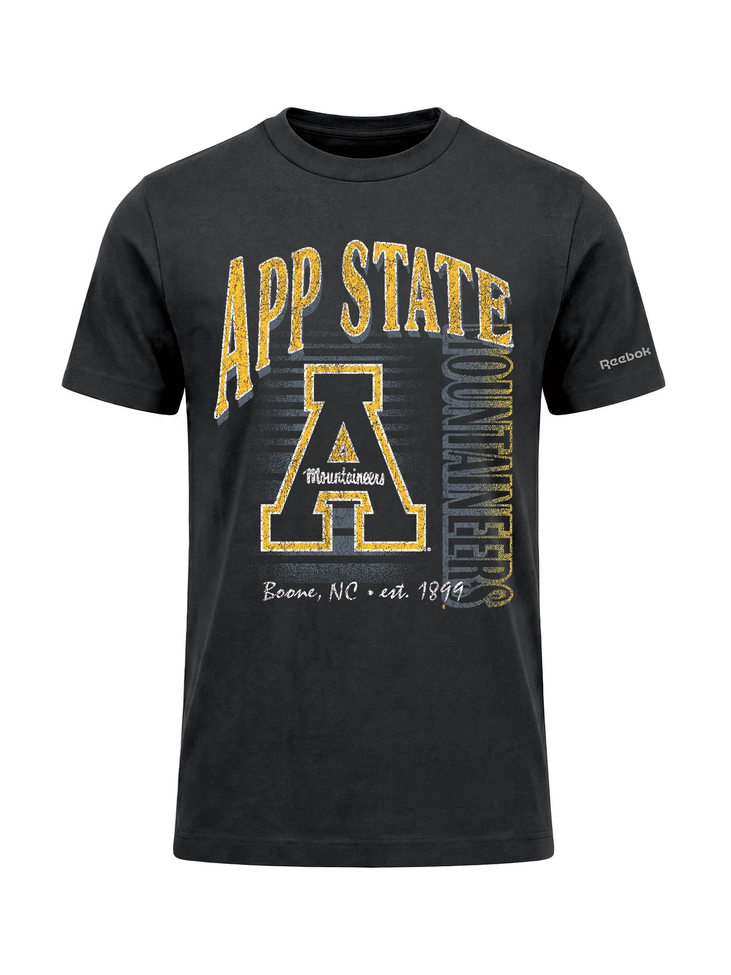 Appalachian State Mountaineers Reebok Mens Crew Neck Short Sleeve T-Shirt