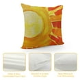 thumbnail image 4 of PRATYUS Be The Sunshine Lumbar Decorative Pillow Cover, Summer Boho Watercolor Sun Sunset Porch Patio Outdoor Pillowcase, Spring Bohemian Seasonal Couch Cushion Case Home Decor 22x22in, 4 of 5