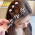 thumbnail image 5 of Clips de Cheveux, Pinces à Cheveux à Quatre Feuilles, Pince à Cheveux Tressée C, 5 of 5