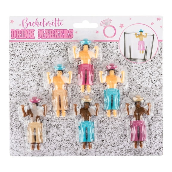 Cowboy Drink Markers, 6 Pack