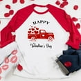 thumbnail image 3 of PINQI Kids Clothing Kids Baby Valentine's Day T Shirt Toddler Girls Boys Letter Heart Print Blouse Valentine Oversized Crewneck Tee Long Sleeve Tops(2-Red,5-6 Years), 3 of 4