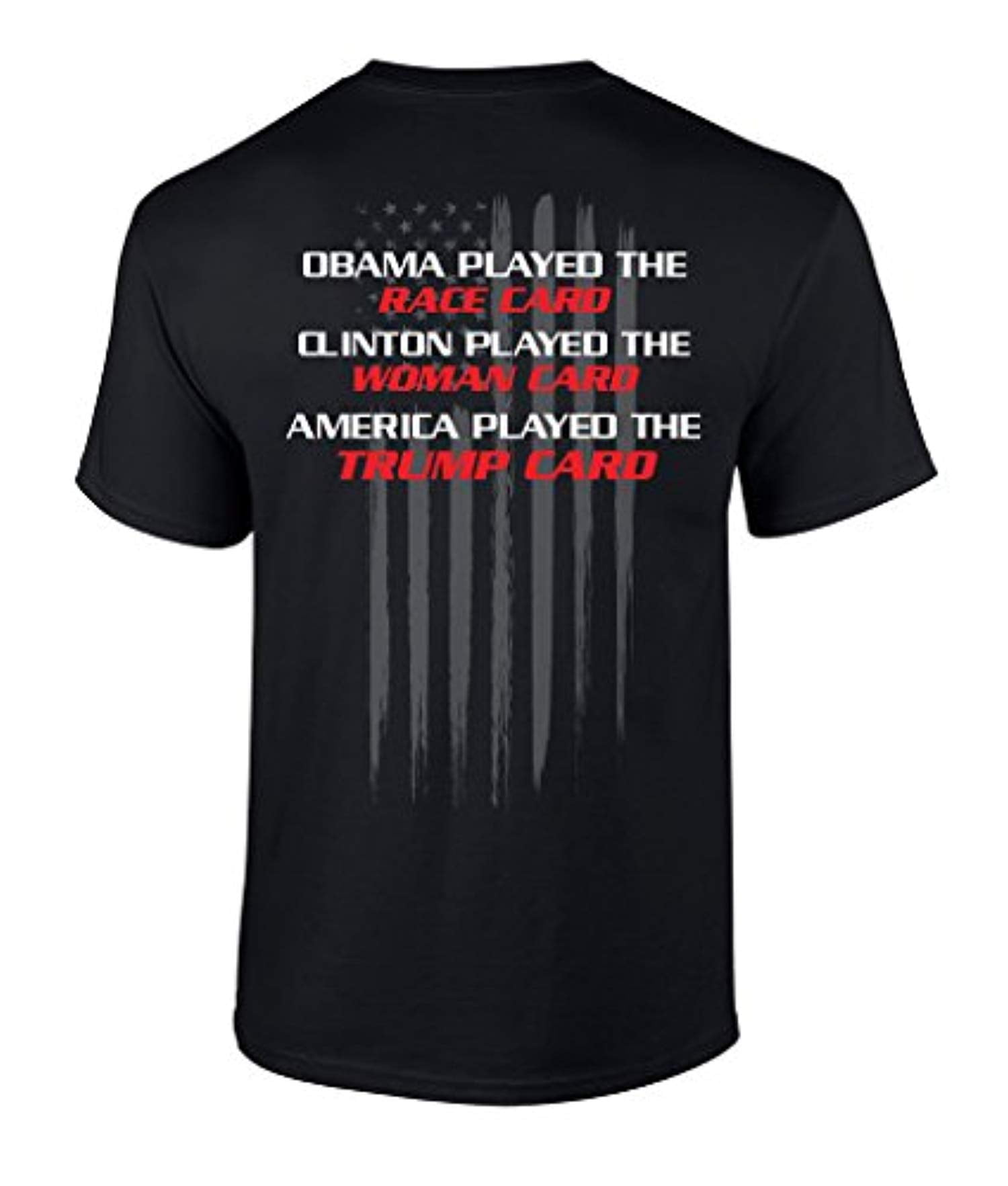 Funny Political Trump Card Graphic Tee Shirt Black - Picture 13 of 60
