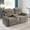 Camel-2Seat, variant on Puppywish Manual Reclining Loveseat with Center Console, Cup Holders, Storage, USB & Type-C Ports, Flexible Phone Holders, Blue