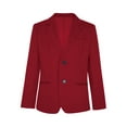 thumbnail image 5 of Miutii Kids Boy's Notch Lapel Formal Blazer Casual Birthday Wedding Dinner Prom Party Jacket Coat Burgundy 8, 5 of 9