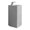 Gray, variant on Springhill Collection Pedestal, Elegant Square Shaped Pedestal Sink, White High Gloss, Centerset Faucet Hole, Solid Surface