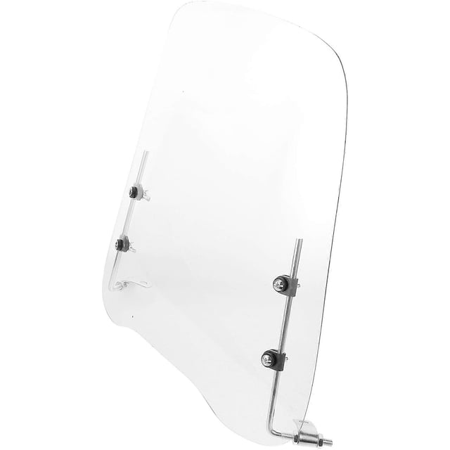 Windshield Wind Deflector Large Clear Motorcycle Windscreen For Adverse Weather Conditions 42.00X42.00X1.00CM Improved Visibility 1Pack