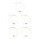 thumbnail image 1 of Sonducket Tobilleras Elegante Aleación de oro universal Perlas falsas Accesorios estéticos simples Adornos para los pies Pulseras de tobillo Plata plata 5piezas Sonducket CBP253061, 1 of 5