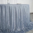 thumbnail image 6 of BalsaCircle 132" Sequin Round Tablecloth Wedding Party Linens Dusty Blue, 6 of 9