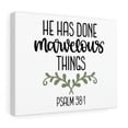 thumbnail image 4 of Scripture Walls Psalm 98:1 Marvelous Bible Verse Canvas Christian Wall Art Ready to Hang Unframed, 4 of 12