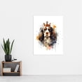 thumbnail image 4 of King Charles Spaniel with Crown Dog Lovers Gift Watercolour Pet Portrait Painting Artwork Extra Large XL Wall Art Poster Print, 4 of 5