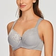 thumbnail image 4 of MELENECA Underwire Minimizer Bra for Women Gray 40H, 4 of 6